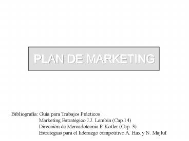 PLAN DE MARKETING