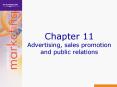 Chapter 11 Advertising, sales promotion and public relations PowerPoint PPT Presentation