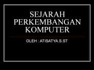SEJARAH PERKEMBANGAN KOMPUTER