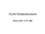 TEORI PEMBANGUNAN