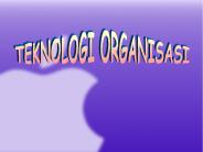 TEKNOLOGI ORGANISASI