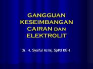 GANGGUAN KESEIMBANGAN CAIRAN dan ELEKTROLIT