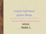Sistem Informasi dalam Bisnis