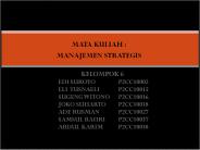 MATA KULIAH :