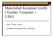 Mata kuliah Komputer Grafik ( Grafika Computer ) 3 SKS