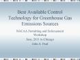 Best Available Control Technology for Greenhouse Gas Emissions Sources PowerPoint PPT Presentation