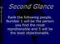 Rank the following people. Number 1 will be the person you find the most reprehensible and 5 will be the least objectionable. PowerPoint PPT Presentation
