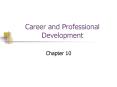 Career and Professional Development PowerPoint PPT Presentation