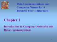 Introduction to Computer Networks and Data Communications