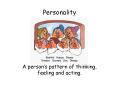 Personality PowerPoint PPT Presentation