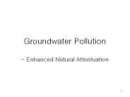 Groundwater Pollution