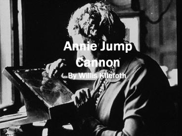 Annie Jump Cannon