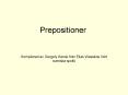 Prepositioner PowerPoint PPT Presentation
