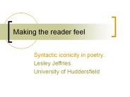 Making the reader feel