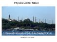 Physics LOI for NEDA PowerPoint PPT Presentation