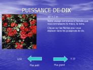 PUISSANCE DE DIX