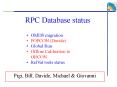 RPC Database status PowerPoint PPT Presentation