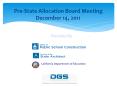 Pre-State Allocation Board Meeting December 14, 2011 PowerPoint PPT Presentation