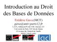 Introduction au Droit des Bases de Donn PowerPoint PPT Presentation