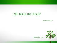 CIRI MAHLUK HIDUP