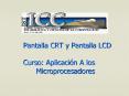 Pantalla CRT y Pantalla LCD Curso: Aplicaci PowerPoint PPT Presentation