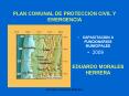 PLAN COMUNAL DE PROTECCION CIVIL Y EMERGENCIA PowerPoint PPT Presentation