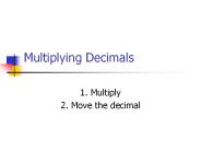 Multiplying Decimals