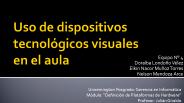 Uso de dispositivos tecnol