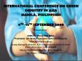 INTERNATIONAL CONFERENCE ON GREEN INDUSTRY IN ASIA MANILA, PHILIPPINES  9TH -11TH SEPTEMBER 2009 PowerPoint PPT Presentation