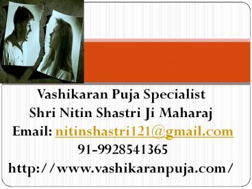 get my love back by vashikaran