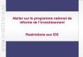 Atelier sur le programme national de r PowerPoint PPT Presentation