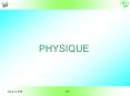 PHYSIQUE PowerPoint PPT Presentation