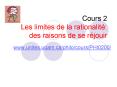 Cours 2 Les limites de la rationalit PowerPoint PPT Presentation