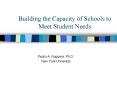 Building the Capacity of Schools to Meet Student Needs PowerPoint PPT Presentation