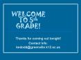 WELCOME TO 5th GRADE! PowerPoint PPT Presentation