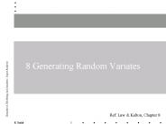 8 Generating Random Variates