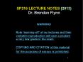 SP216 LECTURE NOTES (2013) Dr. Brendan Flynn PowerPoint PPT Presentation