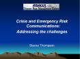 Crisis and Emergency Risk Communications: PowerPoint PPT Presentation