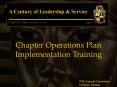 Chapter Operations Plan PowerPoint PPT Presentation