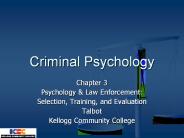 Criminal Psychology