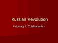 Russian Revolution PowerPoint PPT Presentation