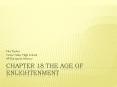 Chapter 18 The Age of Enlightenment PowerPoint PPT Presentation