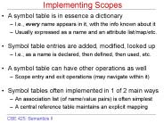 Implementing Scopes