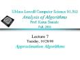UMass Lowell Computer Science 91.503 Analysis of Algorithms Prof. Karen Daniels Fall, 2008 PowerPoint PPT Presentation