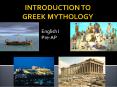 INTRODUCTION TO GREEK MYTHOLOGY PowerPoint PPT Presentation