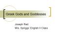 Greek Gods and Goddesses PowerPoint PPT Presentation