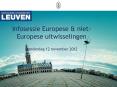 Infosessie Europese PowerPoint PPT Presentation