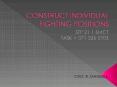 CONSTRUCT INDIVIDUAL FIGHTING POSITIONS PowerPoint PPT Presentation