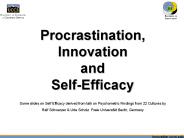 Procrastination, Innovation
