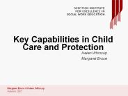 Key Capabilities in Child Care and Protection